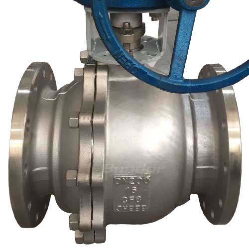 Worm Gear Flange SS Ball Valve2